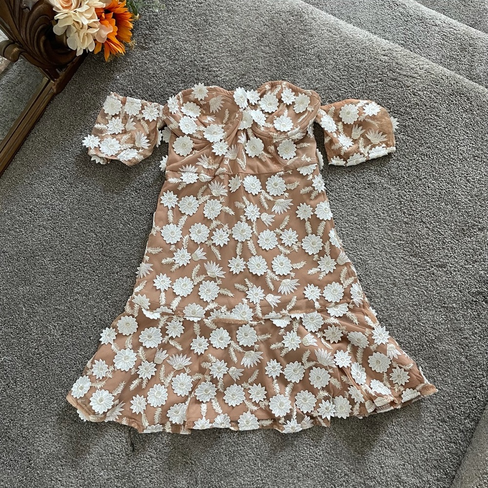 Daisy Appliqué Dress